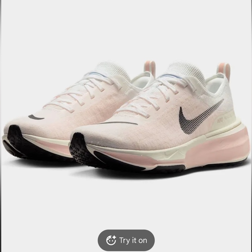 Nike Zoomx Invincible Run 3 Women's White and Pink running Shoes